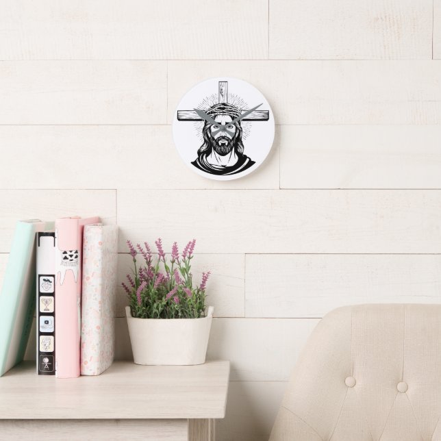 Jesus Christ Round Clock (Reading Room)