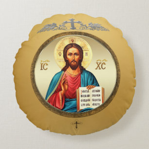 Jesus Christ Round Cushion