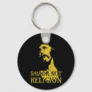 Jesus Christ - Saviour Not Religion Key Ring