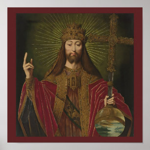 Jesus Christ Saviour of the World Benson Poster