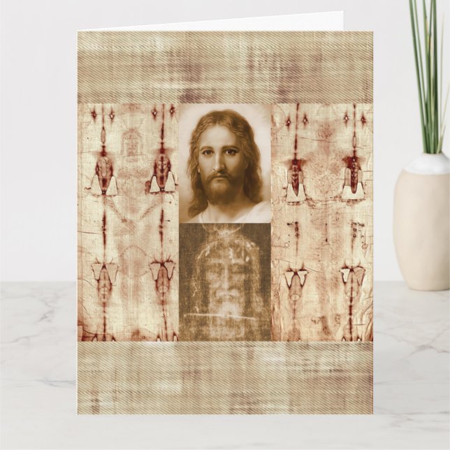 Jesus Christ Shroud of Turin Holy Face Card (Front)