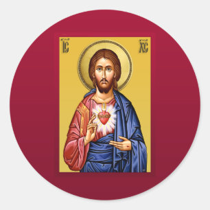 Jesus Christ son of God new Classic Round Sticker