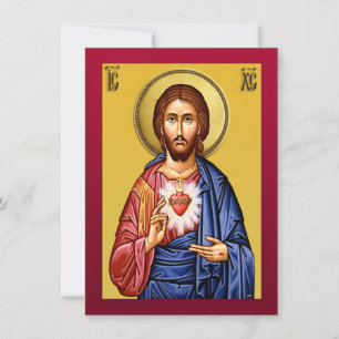 Jesus Christ son of God new red Invitation