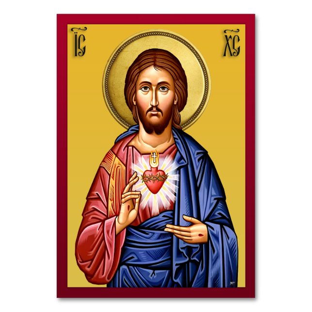 Jesus Christ son of God new Table Number (Front)