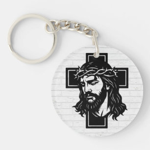 Jesus Christ Spiritual Art Keychain - Religious Ke