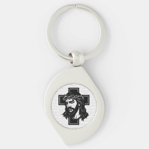 Jesus Christ Spiritual Art Keychain - Religious Ke