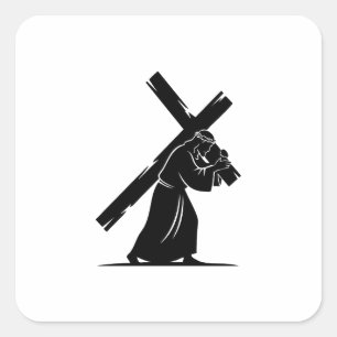 Jesus Christ Square Sticker