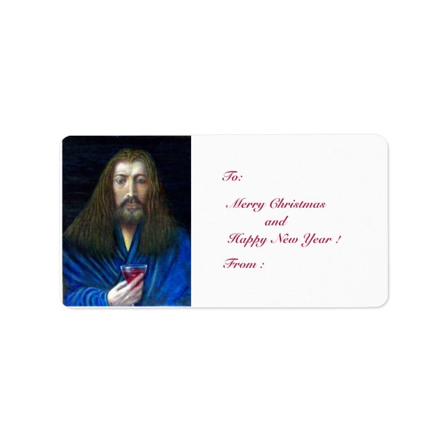 JESUS CHRIST,THE CHALICE LABEL (Front)