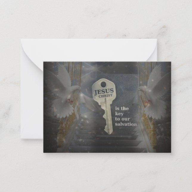 Jesus Christ the Key to Salvation Card (Front)