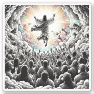 Jesus Christ The Rapture Religious Christian Art