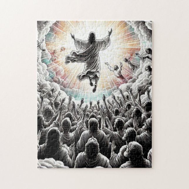 Jesus Christ The Rapture Religious Christian Art  Jigsaw Puzzle (Vertical)