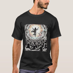 Jesus Christ The Rapture Religious Christian Art  T-Shirt