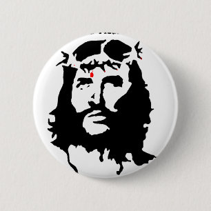 Jesus Christ - The Real Revolutionary 6 Cm Round Badge