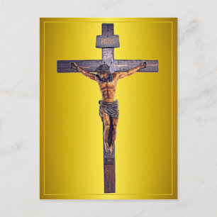 Jesus Christ the Saviour Crucifix Postcard