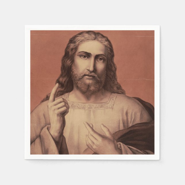 Jesus Christ the Teacher  Napkin (Front)