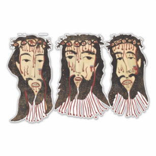 Jesus Christ Thorn Crown Folk art Painting