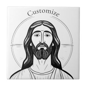 Jesus Christ Thunder_Cove Ceramic Tile