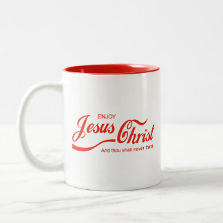Jesus Christ  Two-Tone Coffee Mug