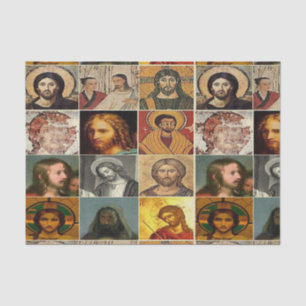 Jesus christ,vintage collage,antique,victorian tissue paper