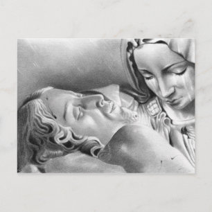 Jesus Christ Virgin Mary Postcard