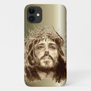 Jesus Christ with a Crown of Thorns iPhone 11 Case