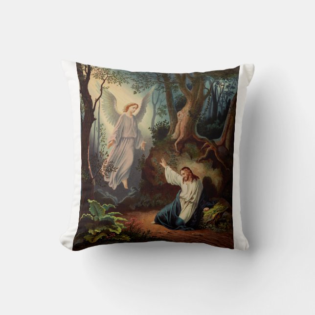 Jesus Christ with angel  Cushion (Front)