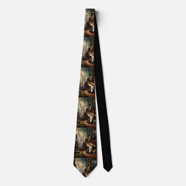 Jesus Christ with angel  Tie (Front)