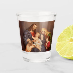 Jesus Christ with Children Shot Glass