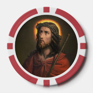 Jesus Christ with Crown of Thorns Poker Chips