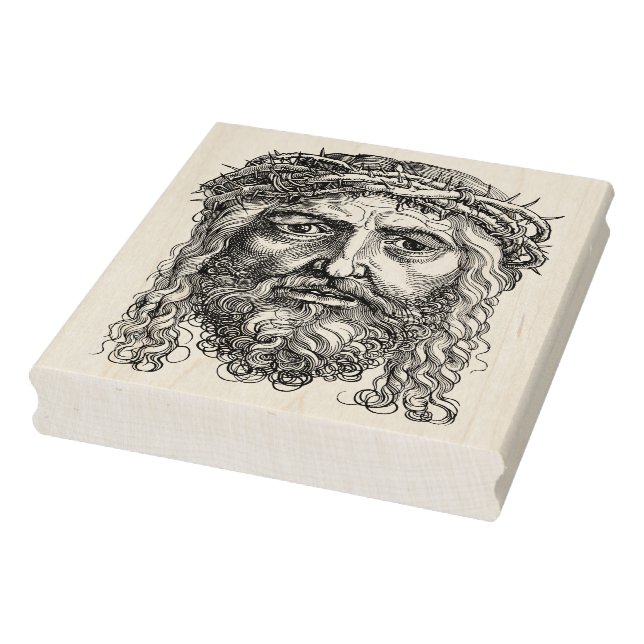 Jesus Christ with crown of thorns Rubber Stamp (Stamp)