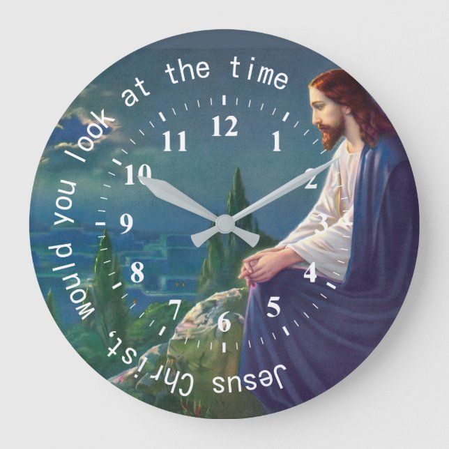Jesus Christ would you look at the Time Funny Large Clock (Front)