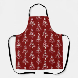 Jesus Christian Christmas Bible Verse Faith Apron