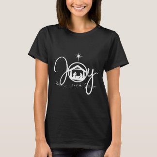Jesus Christian Christmas Joy Jesus Nativity Scene T-Shirt