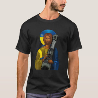 Jesus Christian I Stand With Ukraine Ukrainian Fla T-Shirt