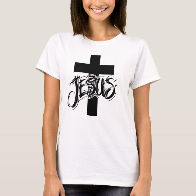 "JESUS" Christian men T-Shirt (Front)