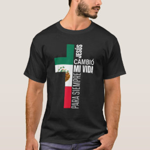 Jesus Christian Spanish Gifts Dad Fathers Day Mexi T-Shirt