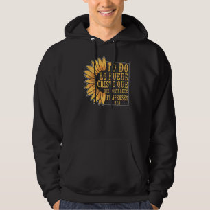 Jesus Christian Spanish Religious Filipenses 413 Hoodie