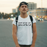 Jesus Christian T-Shirt<br><div class="desc">Christian t-shirt for men with Jesus in elegant calligraphy with "the life, the way, the truth"' writing in evidence. This trendy, modern faith design is the perfect gift and fashion statement. Elevate your faith with our Christian t-shirt for women, adorned with elegant calligraphy. This trendy and modern design not only...</div>