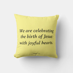Jesus Christmas Throw Pillow