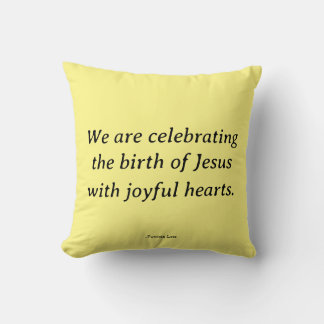 Jesus Christmas Throw Pillow