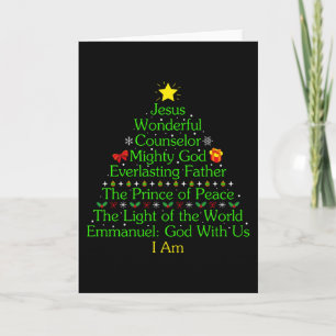 Jesus Christmas Tree Gift, Jesus Lovers, Catholic Card