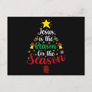Jesus Christmas Tree Gift, Jesus Lovers, Catholic Postcard