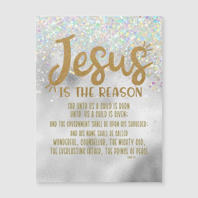 Jesus Christmas with Isaiah Bible Verse (Front)