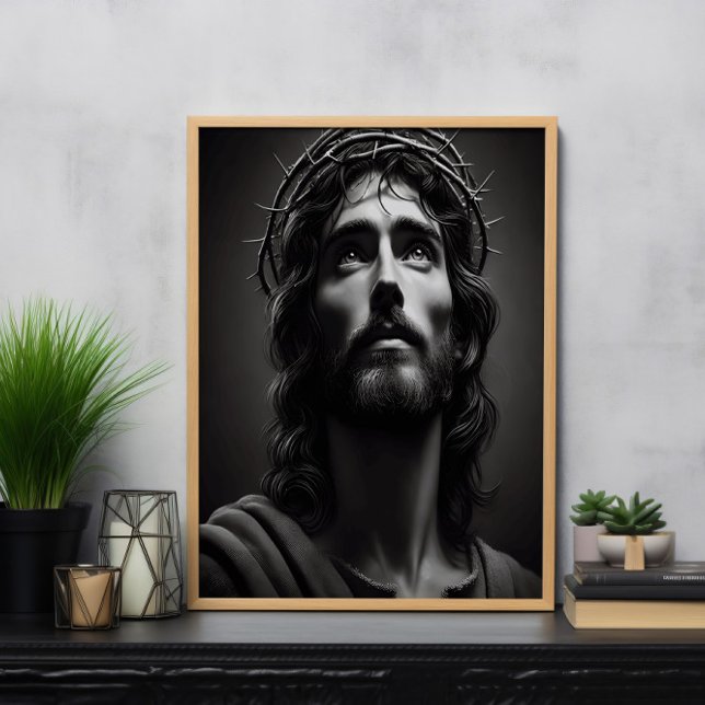 Jesus Christ's Gentle Gaze of Mercy Poster (Creator Uploaded)