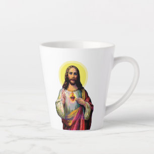 Jesus Christus in Pop Art Style Latte Mug