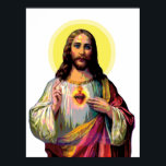 Jesus Christus in Pop Art Style  Poster<br><div class="desc">Pop Art Jesus Christ. Pop cultural variation of Jesus in pop art style as Pop Icon. Fine Art for Jesus lover,  funny christian,  crucifixion,  contemporary,  vintage,  retro,  modern.</div>