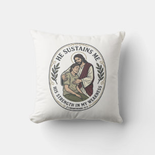 Jesus Chronic Illness Encouragement T-Shirt Inspir Cushion