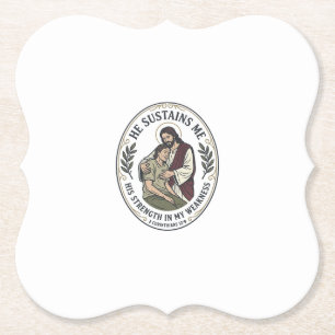 Jesus Chronic Illness Encouragement T-Shirt Inspir Paper Coaster