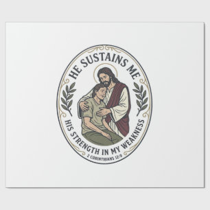 Jesus Chronic Illness Encouragement T-Shirt Inspir Wrapping Paper