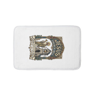 Jesus Church Bell Jesus Church Bell Christian Fait Bath Mat